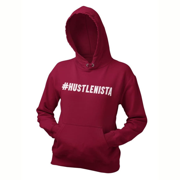 #HUSTLENISTA HOODIE - BURGUNDY - Hoodie